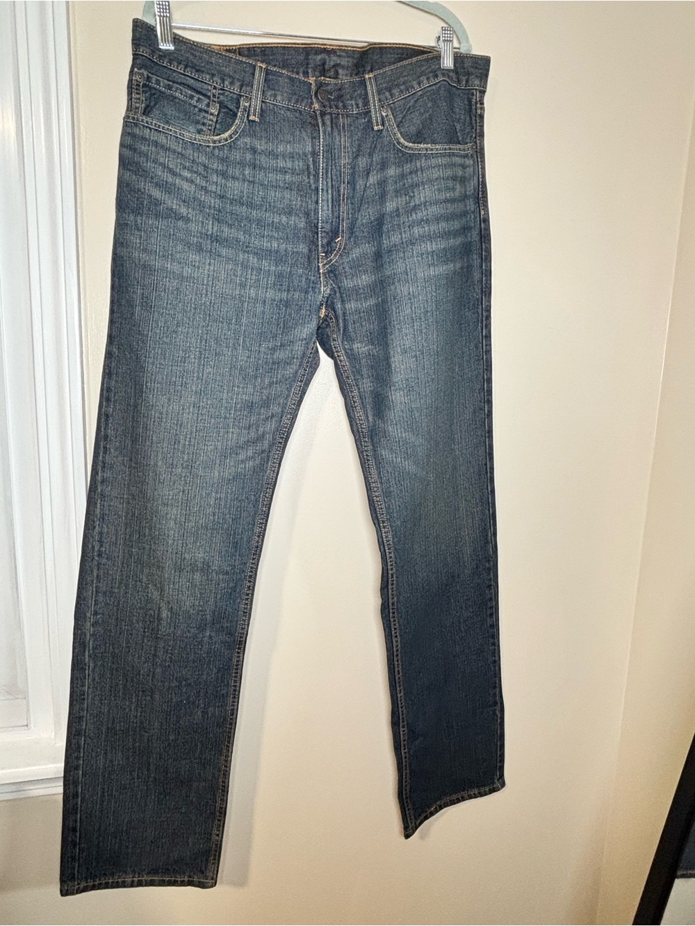 Levi Men's Dark Blue Straight-Leg Jeans 36*34 559